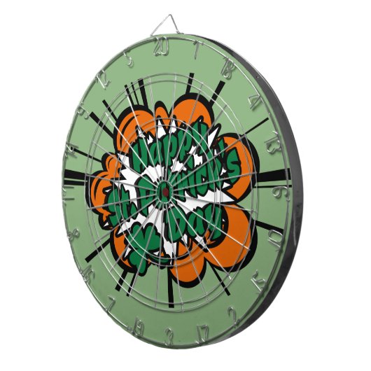 Happy St. Patrick's Day Dartscheibe (Vorderseite rechts)