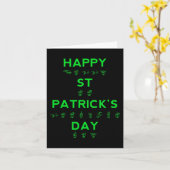 Happy St Patricks Day Deaf Pride Sign Language ASL Karte (Gelbe Blume)