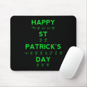 Happy St Patricks Day Deaf Pride Sign Language ASL Mousepad (Mit Mouse)