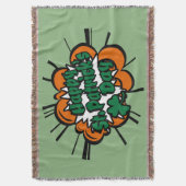 Happy St. Patrick's Day Decke (Vorderseite Vertikal)