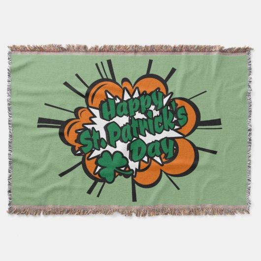 Happy St. Patrick's Day Decke (Vorderseite)