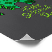Happy St Patrick's Day Dental Istant Tooth Patrick Poster (Ecke)