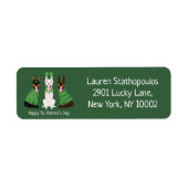 Happy St Patricks Day Dobermann Hunde (Vorne)