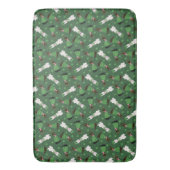 Happy St Patricks Day Dobermann Hunde Badematte (Vorderseite Vertikal)