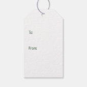 Happy St Patricks Day Dobermann Hunde Geschenkanhänger (Rückseite)