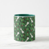 Happy St Patricks Day Dobermann Hunde Tasse (Zentrum)
