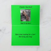 Happy St Patricks Day Dog Bar 1900 Irish Setter Karte (Innenseite)