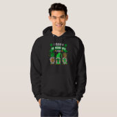 Happy St Patricks Day Drei Gnome Kleeblatt Leopard Hoodie (Vorne ganz)