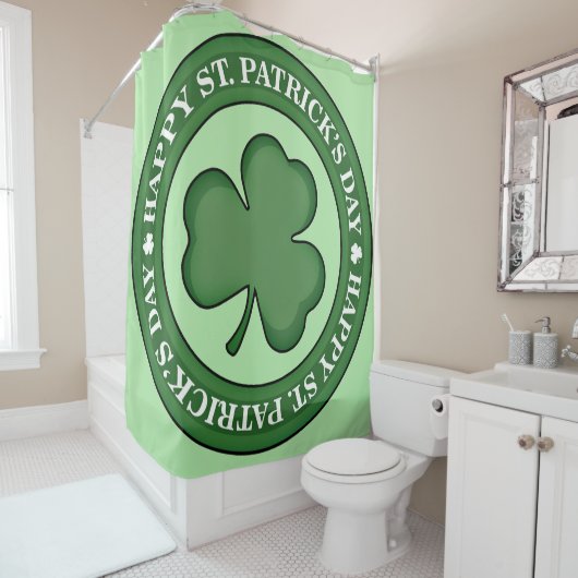 Happy St. Patricks Day Duschvorhang (Beispiel)
