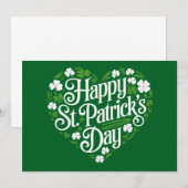 Happy St Patrick's Day Einladung (Vorne/Hinten)
