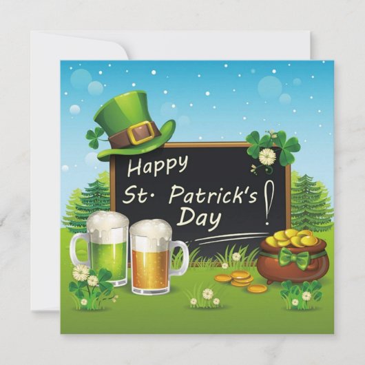 Happy St. Patrick's Day Einladung (Vorderseite)