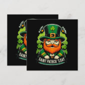 Happy St Patricks Day Einladung (Vorne/Hinten)