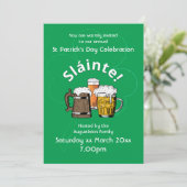 HAPPY ST PATRICK'S DAY Event Feier Einladung (Stehend Vorderseite)