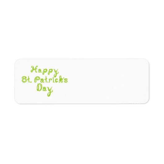 Happy St. Patrick's Day Fabric Schriftart Letters (Vorne)