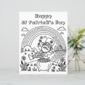 Happy St Patrick's Day | Farbseite (Stehend Vorderseite)