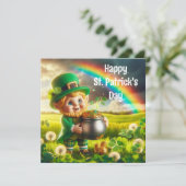 Happy St Patrick's Day Feiertagskarte (Stehend Vorderseite)