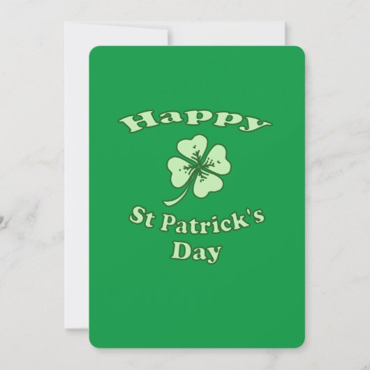 Happy St Patrick's Day Feiertagskarte (Vorderseite)