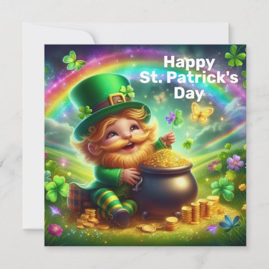 Happy St Patrick's Day Feiertagskarte (Vorderseite)