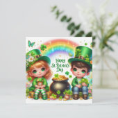 Happy St Patrick's Day Feiertagskarte (Stehend Vorderseite)