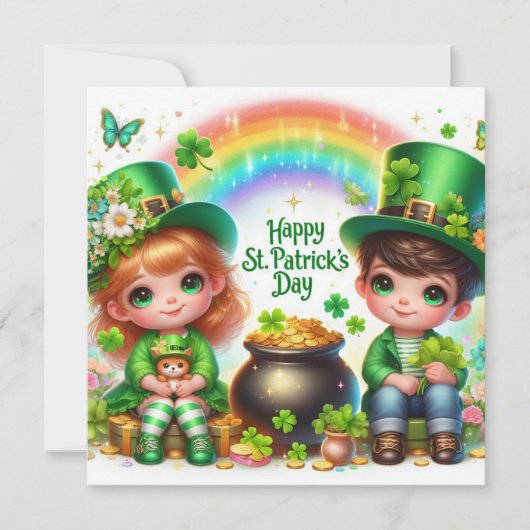 Happy St Patrick's Day Feiertagskarte (Vorderseite)