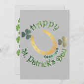 Happy St. Patrick's Day Feiertagskarte (Vorne/Hinten)