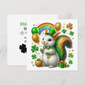 Happy St. Patrick's Day Feiertagskarte (Vorne/Hinten)