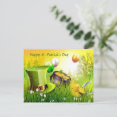Happy St. Patrick's Day Feiertagspostkarte (Stehend Vorderseite)