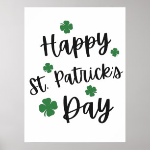 Happy St. Patrick's Day - Festlicher irischer Feie Poster