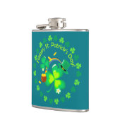 Happy St. Patrick's Day Flachmann (Links)