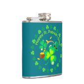 Happy St. Patrick's Day Flachmann (Rechts)