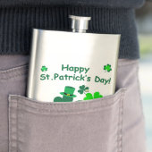 Happy St. Patrick's Day Flachmann (Beispiel)
