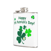 Happy St. Patrick's Day Flachmann (Links)