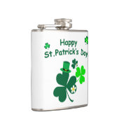Happy St. Patrick's Day Flachmann (Rechts)