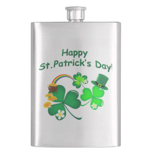 Happy St. Patrick's Day Flachmann