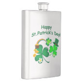 Happy St. Patrick's Day Flachmann (Rechts)