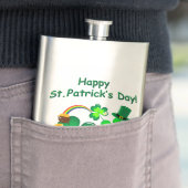 Happy St. Patrick's Day Flachmann (Beispiel)