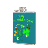 Happy St. Patrick's Day Flachmann (Links)