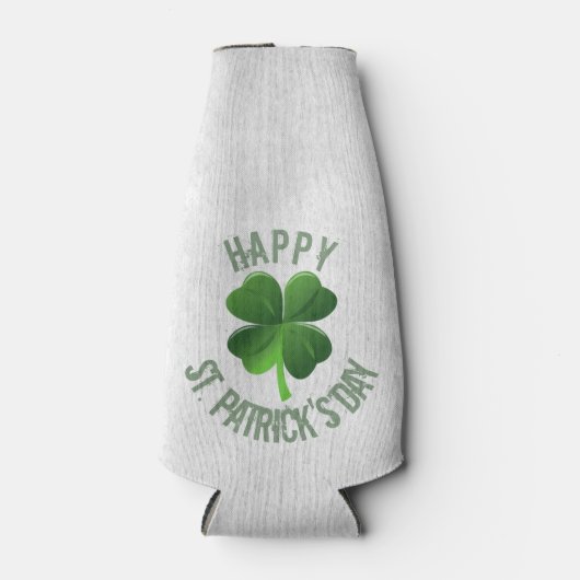 Happy St. Patrick's Day Flasche Cooler Flaschenkühler (Vorderseite)