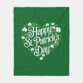 Happy St Patrick's Day Fleecedecke (Vorderseite)