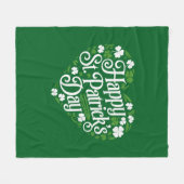 Happy St Patrick's Day Fleecedecke (Vorderseite (Horizontal))