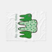 Happy St Patricks Day Fleecedecke (Vorderseite (Horizontal))