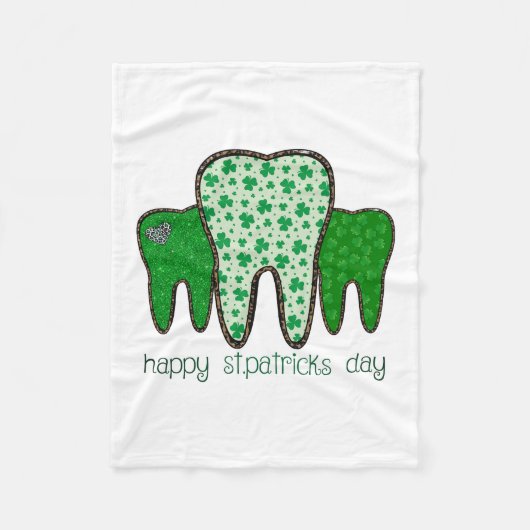 Happy St Patricks Day Fleecedecke (Vorderseite)