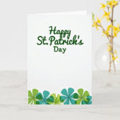 Happy St Patricks Day Floral Card Karte (Gelbe Blume)