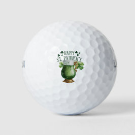 Happy St. Patrick's Day for Golfer Golfball