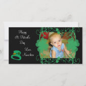Happy St. Patrick's Day Foto Card (Vorderseite)