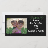 Happy St. Patrick's Day Foto Card (Vorderseite)