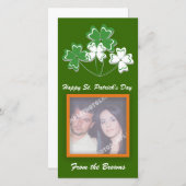Happy St. Patrick's Day Foto Cards (Vorne/Hinten)