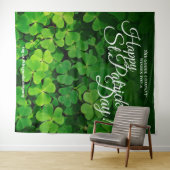 Happy St. Patrick's Day | Foto Selfie Backdrop Wandteppich (Beispiel (Horizontal))