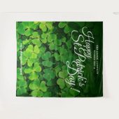 Happy St. Patrick's Day | Foto Selfie Backdrop Wandteppich (Vorderseite (Horizontal))