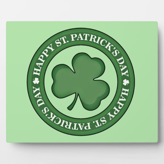 Happy St. Patricks Day Fotoplatte (Vorderseite)